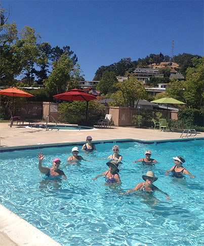 POOL IS OPEN • Water Aerobics Monday, Wednesday, and Friday 10 – 11 am