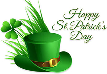 Mar Val St. Patrick’s Day Dinner • Saturday, March 15 • Drinks at 5 pm • Dinner at 6 pm