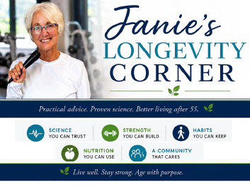 Janie Klimes Longevity Class Overview • Tuesday, August 12 • 4–5 PM • Fireside Room